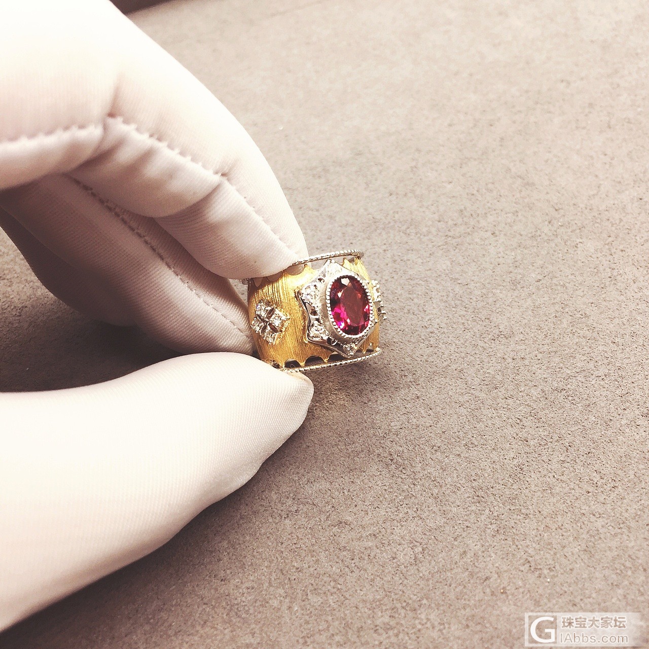 晒货 客人定制的布契拉提Buccellati_彩色宝石戒指钻石